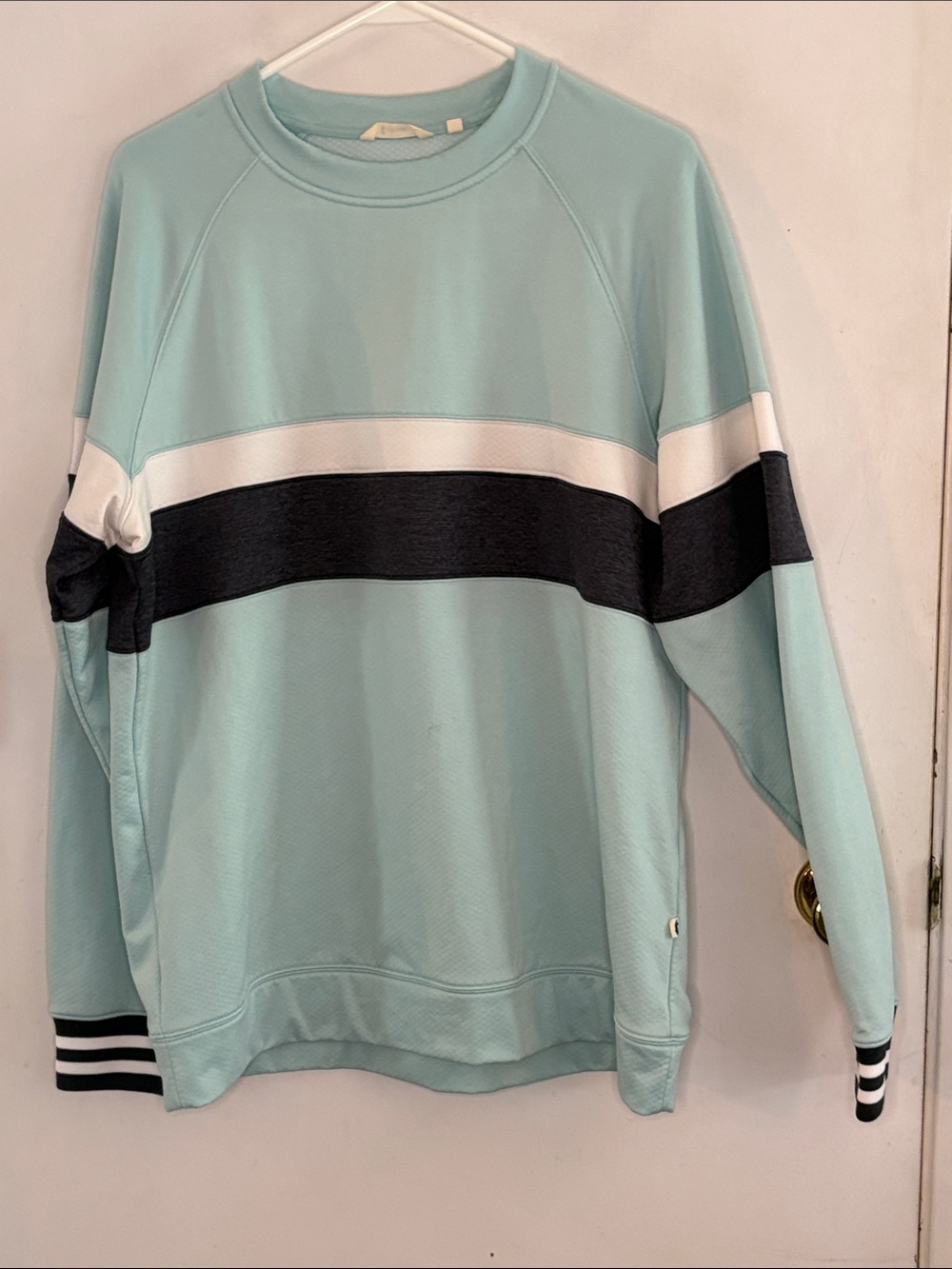 Cotopaxi Bandera Glacier blue white navy crewneck sweatshirt Size XL